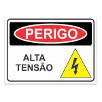 Placa Perigo Alta Tens O Cm Ps Mm Sinalplast Placas De