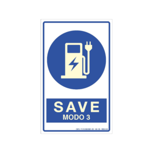 Placa de Sinalização SAVE 3- Sistema de Alimentação de Veículo Elétrico - Modo 3 - IT 41/2025 CB SP